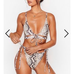 Nasty Gal Snake Skin Bikini Set NWT - Sold Out!